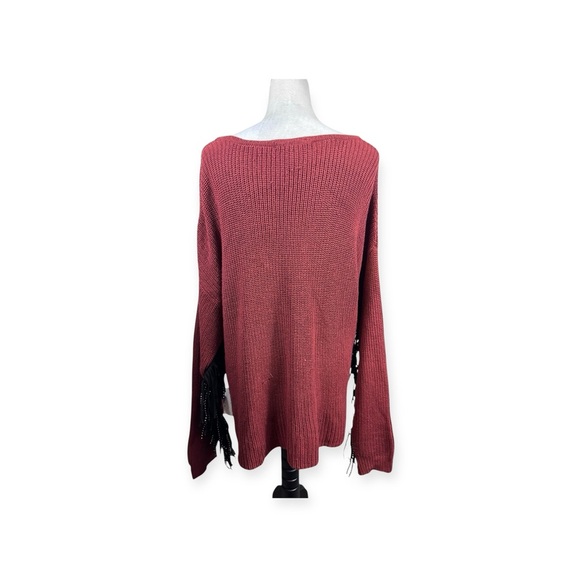 Ashley Stewart sweater with black sequin fringe size 22/24 - Picture 1 of 9